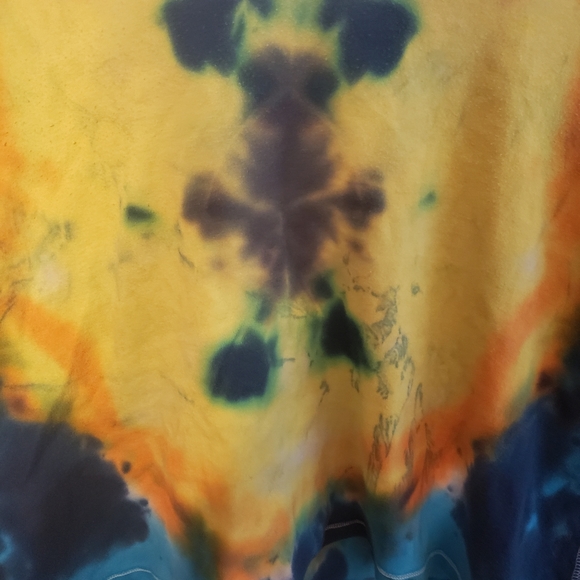 Sunflower tie dye twin sheet set - Picture 4 of 4